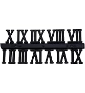 Black Clock Numerals Kit,DIY Digital Clock Numbers Clock Hands Replacement Parts,Replacement Cloc...