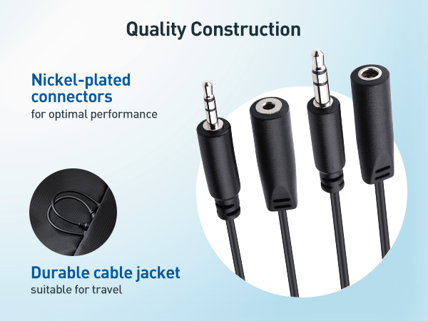 Combo-Pack 2.5mm and 3.5mm Headphone Adapter Kit