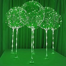 Green LED balloons table top balloons LED balloons