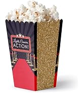 Big Dot of Happiness Red Carpet - Movie Night Party Favor Popcorn Treat Boxes, Like Being at the ...