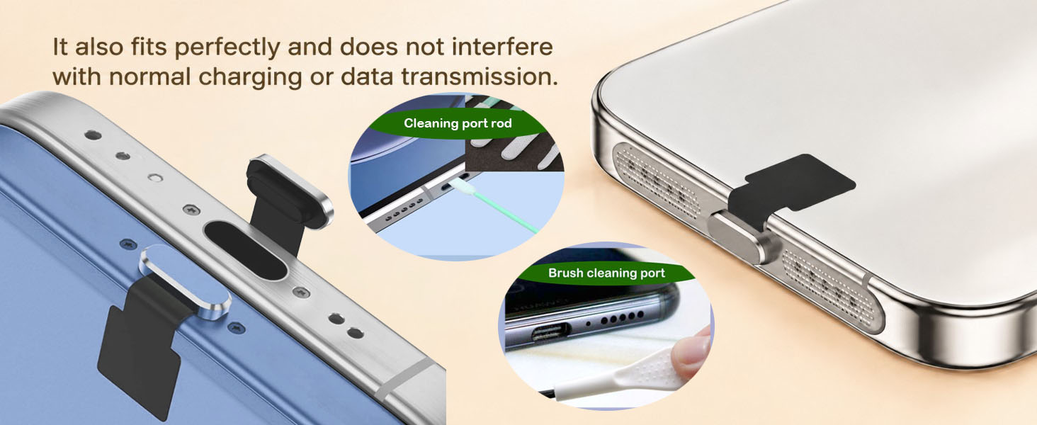 Anti-Lost Dust Plug, Speaker Dust Cover, Port Plug Accessories for iPhone 18 Pro/18 Pro Max
