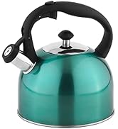 Basics Stovetop Whistling Tea Kettle, Fast Boiling, Stainless Steel, Food Grade, Ergonomic...