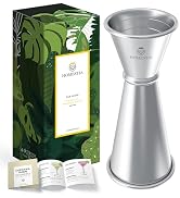 Homestia Double Cocktail Jigger with Measurements Inside(OZ&ML) Stainless Steel Bar Measuring Jig...