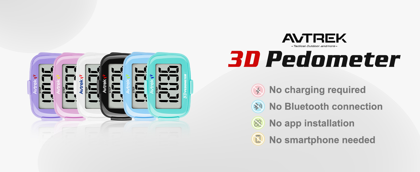 3D pedometer for walking