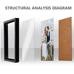 5x7 picture frame 5x7 frame 5 x 7 frame black photo clear plexiglass with mat for wall and tabletop