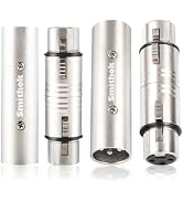 Smithok XLR Adapter 4 Pack(2-Pair), 2 XLR Male to Male Connector & 2 XLR Female to Female Coupler...