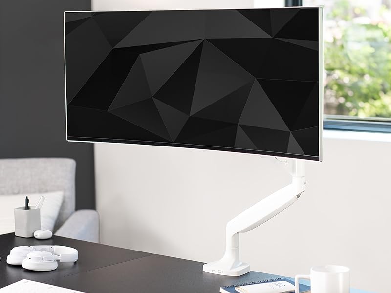 Pneumatic Arm Ultrawide Monitor Desk Mount