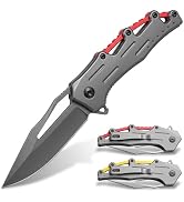 GUANYISTO Pocket Knife for Men, EDC Folding Tactical Knife, Pocket Knives for Outdoor Survival Ca...