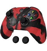 PlayVital Mountain Range Edition Silicone Cover for Xbox Elite Wireless Controller Series 2, Red ...