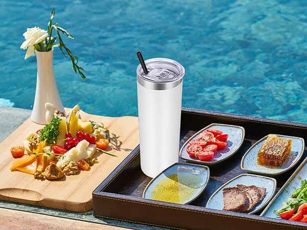 Vegond 20 oz skinny tumbler for travel