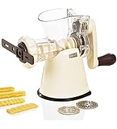 LURCH Germany Cookie Biscuit Maker with Meat Grinder Attachment | Hand Crank Driven Cookie, Churr...