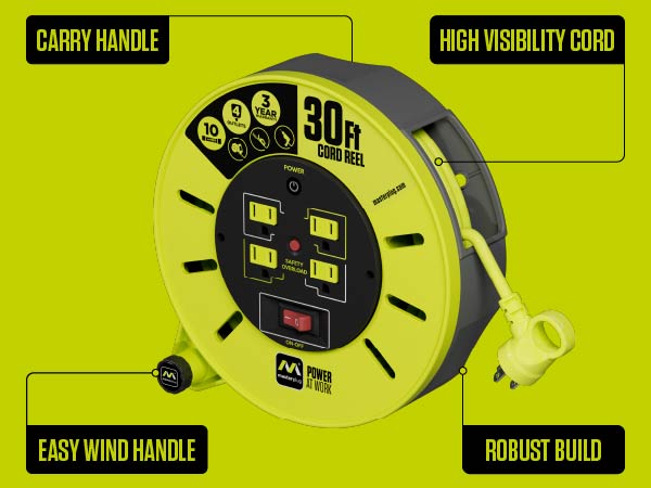 Masterplug 30ft Cable Reel