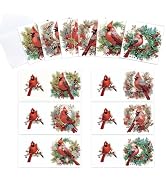 Tontut 6pcs Diamond Painting Kit Greeting Card, Red Bird 5D DIY Diamond Handmade Holiday Greeting...