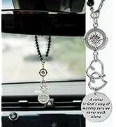 Rislobx Sister Gift, Car Charm Decor Hanging, A Sister is God’s Way of Making Sure We Never Walk ...