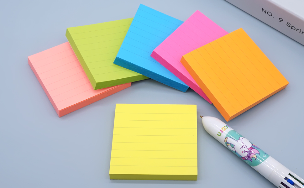 Pop Up Sticky Note Pads with lines
