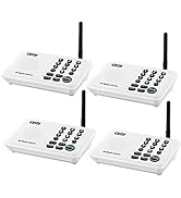 Wuloo Intercoms Wireless for Home 5280 Feet Range 10 Channel 3 Code, Wireless Intercom System for...