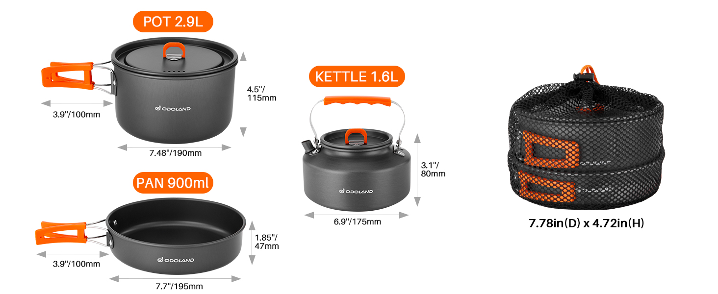 Camping Cookware Mess Kit