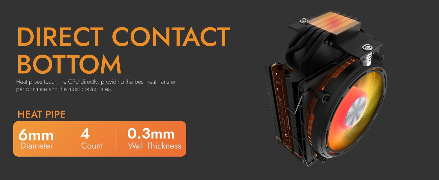 darkFlash E400 CPU Cooler Fan