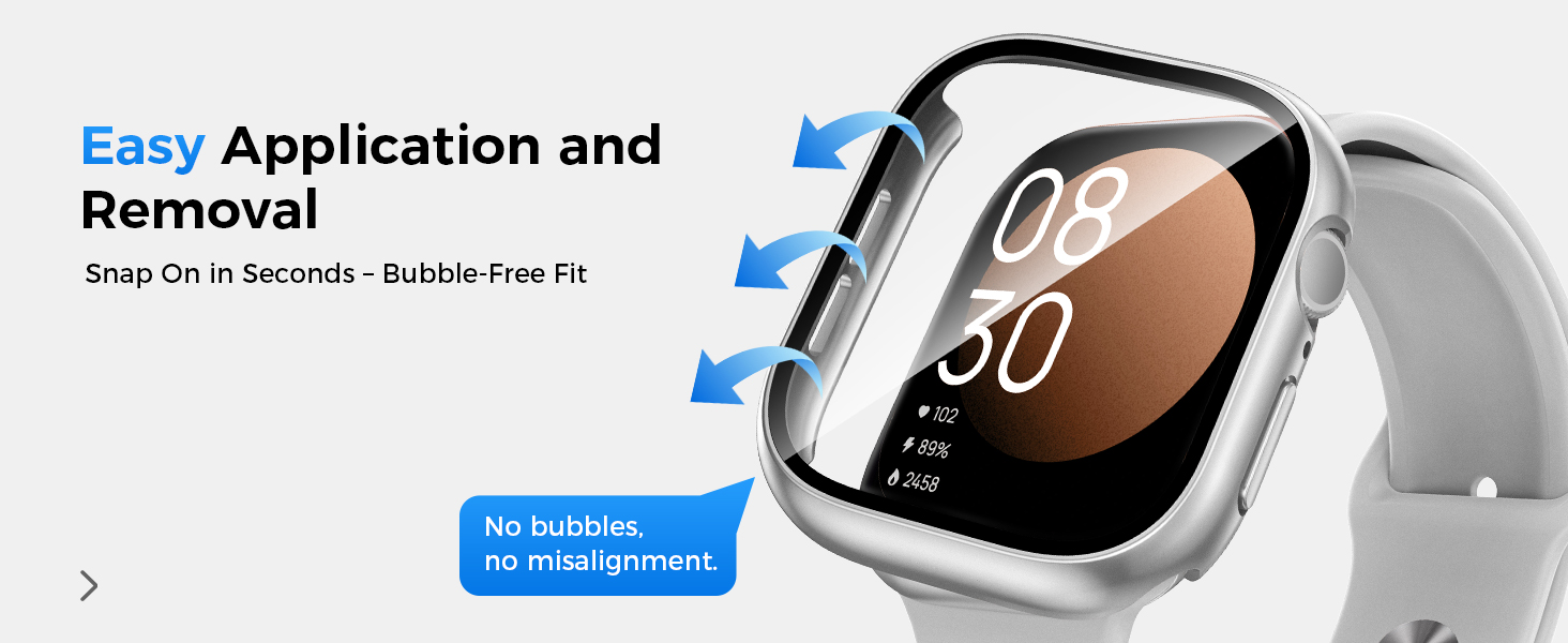 clear apple watch case