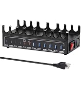 360W Charging Station for Multiple Devices, 12-Port USB C Charging Station with Dual 45W PD PPS P...