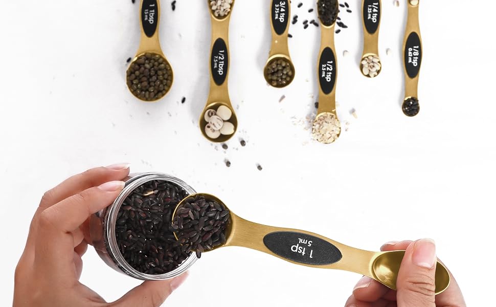 fits in spice jars or narrow bottles gold