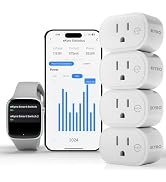 eKyro Smart Plug Energy Monitoring | Compatible with Alexa, Google Home Assistant, iPhone, Siri, ...