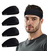 Sukeen Cooling Sports Headbands for Men: Instant Cooling Moisture Wicking Sweatbands Non-Slip, Qu...