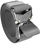 JUKMO Tactical Belt, Military Hiking Rigger 1.5" Nylon Web Work Belt with Heavy Duty Quick Releas...