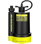 1/2HP Automatic Submersible Water Pump,110V Sump Pump Submersible with 2650 GPH Water Removal, 3/...