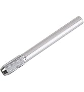 Zhuluck 1Pc Silver Pencil Extenders Dual Head Pencil Extender for Artists Adjustable Metal Handle...