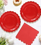 red paper plates and napkins party supplies cake dessert plates disposable luncheon napkins paper