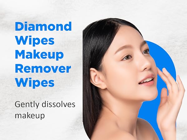 Diamond Wipes Makeup Remover Wipes