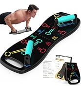 HOTWAVE Push Up Board, Portable Pushup Board for Men, Foldable Push Up Bar 20 in 1 for Chest Musc...