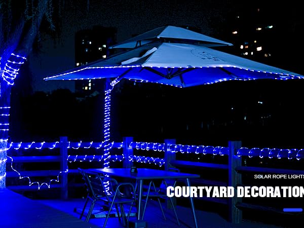solar blue lights