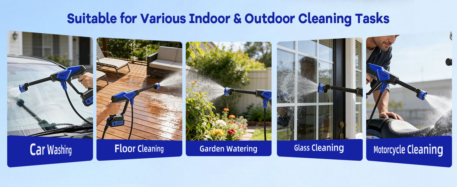 Suitable for Various IndoorOutdoor Cleaning Tasks