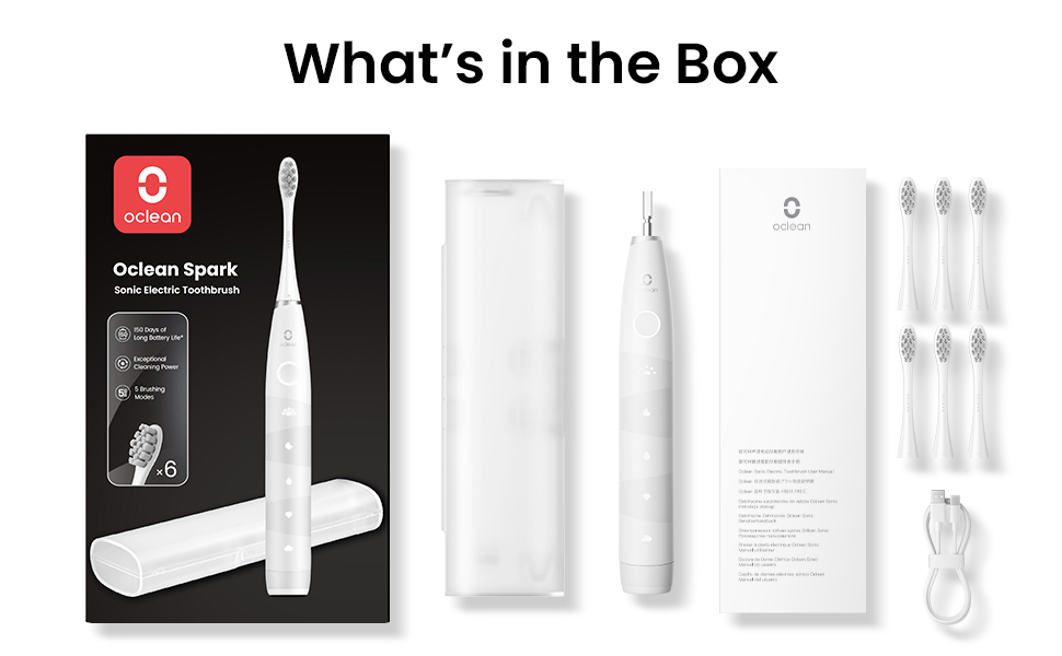 Oclean Electric Toothbrush for Adults, Rechargeable Sonic Travel Toothbrush