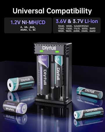AA 18650 Battery Charger
