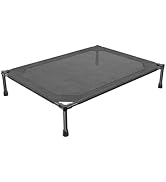 Simple Trending Elevated Dog Bed for Large Dogs, Waterproof Raised Dog Cot with Washable Mesh, Co...