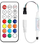 Taoellen LED Controller,21 Key IR Wireless RGB Remote DC5-24V for WS2811 WS2812B LED Dream Module...