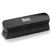 Premium Black Horse Hair Brush - Horse Hair Shoe Brushes for Polishing, Cleaning & Buffing Leathe...