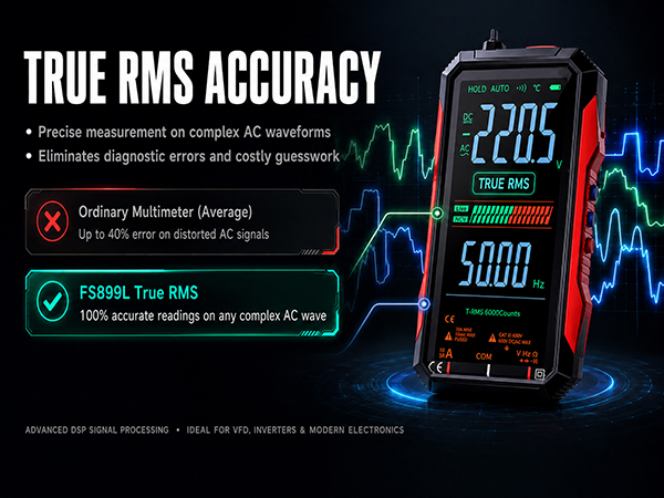 2026 Upgraded FS899L Digital Multimeter