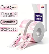 D30 Thermal Labels, 12x40mm (0.47"x1.57") Adhesive D30 Label Tape for D30 /D30S Label Makers, D30...