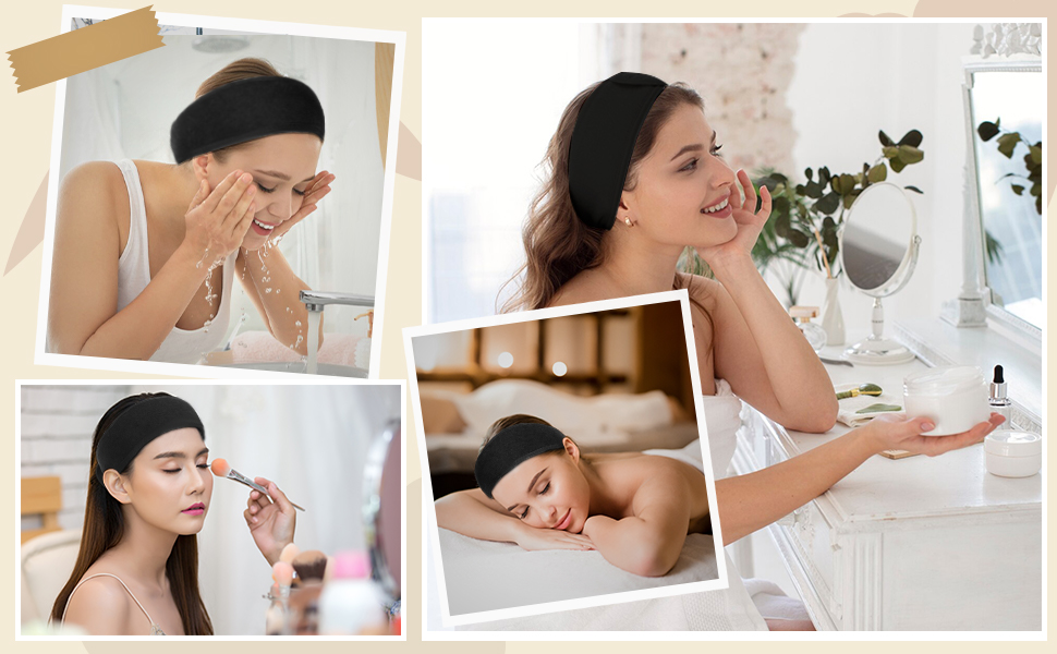 face wash headband