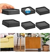 EGTTGIN Bed Risers 1 inch, 2 inch, 3 inch, 4 inch Heavy Duty, Adjustable Furniture Riser for Tabl...
