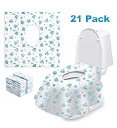 21 Pack Toilet Seat Covers Disposable - Green Dragon