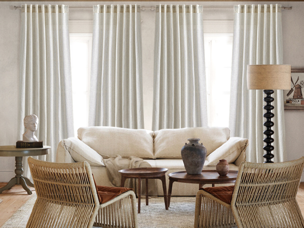 linen curtains for living room