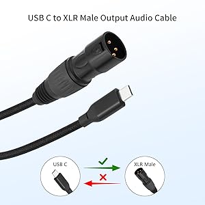 USB C to XLR Male