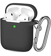 Hamile Cover Compatible with AirPods Case, Soft Silicone Protective Covers Skin (Front LED Visibl...