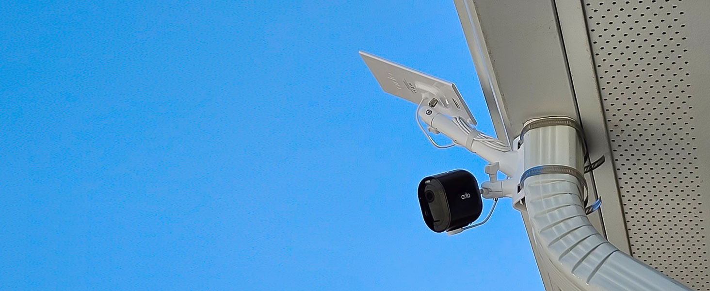 holicfun 2 in 1 pole mount for arlo camera and solar panel