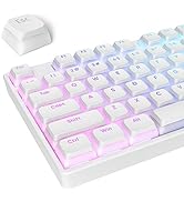 surmen Pudding Keycaps PBT Double Shot Keycaps XDA Profile for Cherry Gateron MX Switches Mechani...